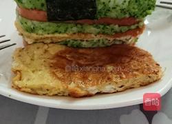 西兰花午餐肉大饭团的做法图解5