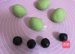 无油酸奶全麦抹茶黑芝麻贝果的做法图解3