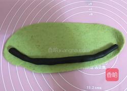 无油酸奶全麦抹茶黑芝麻贝果的做法图解4