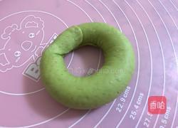 无油酸奶全麦抹茶黑芝麻贝果的做法图解7