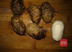 芋头豆苗浓汤的做法图解1