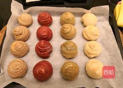 四色莲蓉蛋黄酥的做法图解14