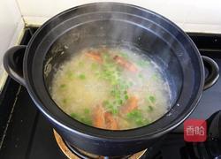 鲜虾豌豆砂锅粥的做法图解10