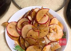 凉拌胭脂萝卜的做法图解3