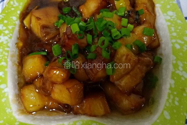宽粉红烧肉