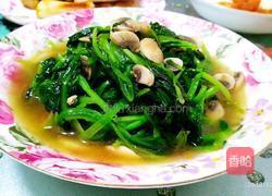 蘑菇清炒鸡毛菜的做法图解5