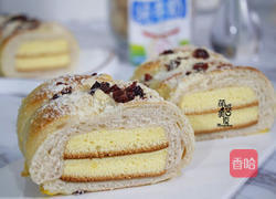 蛋糕夹心面包的做法图解1