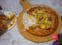 香菇火腿披萨的做法图解14