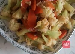 素炒菜花的做法图解4