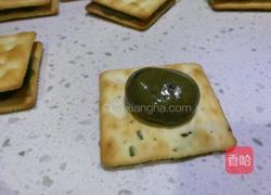 抹茶蜜豆牛扎饼干的做法图解7