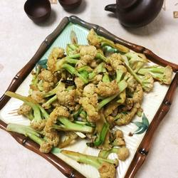 有机菜花炒肉的做法[图]