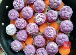 紫薯豆沙月饼的做法图解4