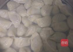 一个肉丸的大饺子的做法图解3