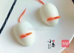 水煮蛋变身小老鼠的做法图解6