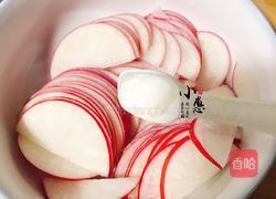 红皮萝卜玫瑰花的做法图解5