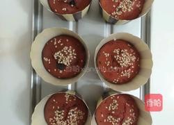 火龙果葡萄干核桃马芬蛋糕的做法图解9