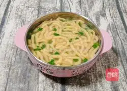 Illustration of how to make pork ribs noodle soup (baby food supplement) 8
