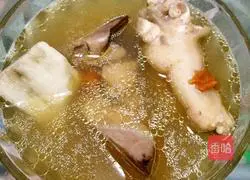 Illustration of how to make yam chicken soup 16