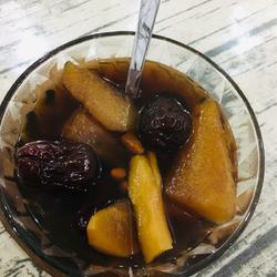 苹果 梨红枣枸杞黑糖姜茶的做法[图]