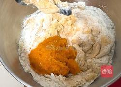 南瓜喜饼+芝麻核桃味的做法图解4
