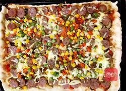 香肠披萨的做法图解8