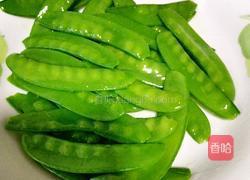 荷兰豆炒腊肠的做法图解7