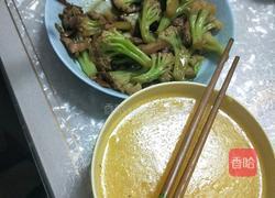 菜花炒肉的做法图解4