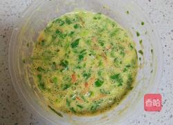 芹菜叶鸡蛋饼的做法图解5