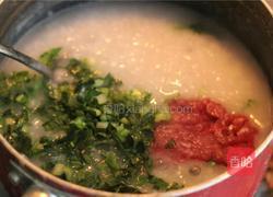 青菜肉沫粥的做法图解4