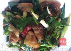 青蒜炒肉的做法图解12