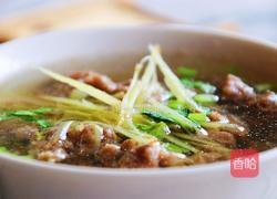 手工甩打牛肉羹的做法图解1