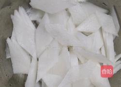 白萝卜香干炒五花肉的做法图解3