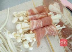 培根金针菇卷的做法图解4