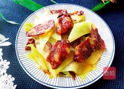 青笋炒腊肠的做法图解14