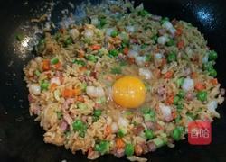 新文美食 扇贝虾仁蛋炒饭的做法图解12