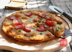 虾仁草莓披萨的做法图解10