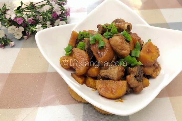 粤式农家菜－红薯焖排骨
