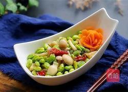 海鲜菇炒毛豆的做法图解8