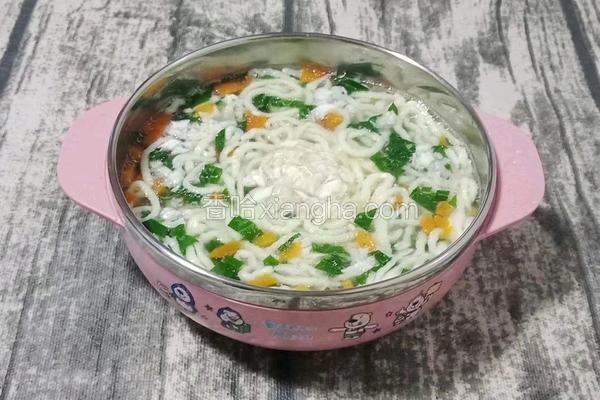 鲳鱼蛋黄面线 (宝宝辅食）