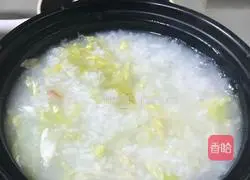 Cantonese style - Illustration of how to make lettuce porridge 6