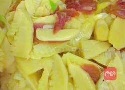 闽南芥菜炒冬笋的做法图解8