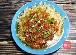 #河北菜#蒜蓉金针菇的做法图解15