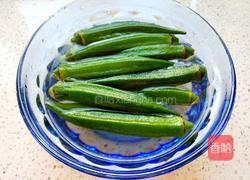 河北白灼秋葵的做法图解4