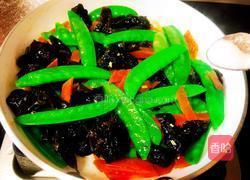 荷兰豆炒木耳的做法图解8