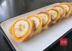 南瓜香蕉吐司卷的做法图解9
