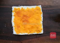 南瓜香蕉吐司卷的做法图解3