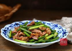 蒜苔炒肉的做法图解9