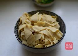 小白菜炒干豆腐的做法图解3