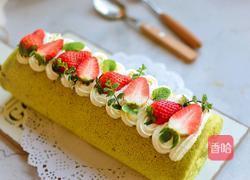 抹茶蛋糕卷(新年甜品)的做法图解13