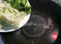 ＃河北菜＃火腿炒双花的做法图解4